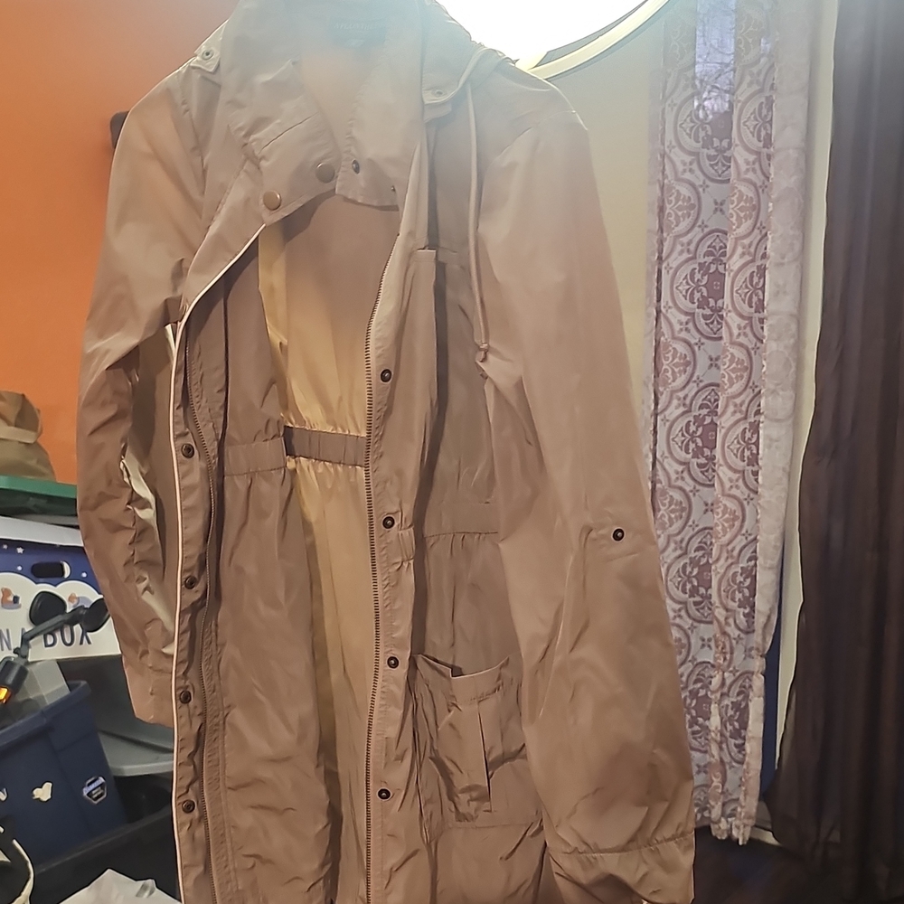 A Pea in the Pod Tan Raincoat